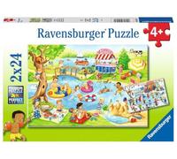 Puzle Infantil Ravensburger 05057 Freizeit Am See, Rompecabezas para niños a Partir de 4 años, con 2 x 24 Piezas