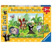 Puzle Infantil Ravensburger, 05090, Fiesta en el jardín con Amigos, Rompecabezas para niños a Partir de 3 años, de 2 x 12 Piezas