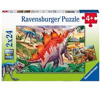 Puzle Infantil Ravensburger 05179 Animales prehistóricos Salvajes, Rompecabezas para niños a Partir de 4 años, de 2 x 24 Piezas