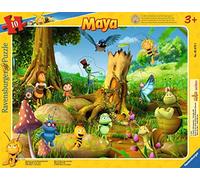 Puzle Infantil Ravensburger 05670, Aventuras en el Prado de Amapolas, Rompecabezas de 10 Piezas con Marco Maya The Bee para niños a Partir de 3 años