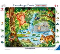 Ravensburger- Dschungelbewohner 06171-Puzzle para niños, diseño de Animales de la Selva, 24 Unidades, Color Nan (06171)