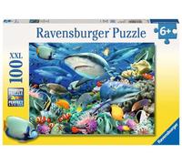 Puzle Infantil Ravensburger, 10951 Shark Reef, Rompecabezas del Mundo Submarino para niños a Partir de 6 años, con 100 Piezas en Formato XXL