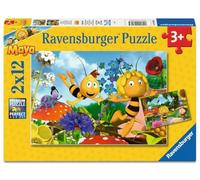 Puzle Infantil Ravensburger, 12004306 Maja's World, Rompecabezas para niños a Partir de 3 años, de 2 x 12 Piezas