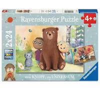Puzle Infantil Ravensburger - 12004324 Mi botón, un Universo - Puzles Infantiles de 2x24 Piezas para niños a Partir de 4 años del Popular Libro Infantil de Carmushka