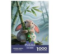 Puzle Lop-Eared Conejo De 1000 Piezas para Adultos, Puzzle Paisaje Natural Adultos, Juego De Rompecabezas Decoración para El Hogar 38x26cm/1000pcs
