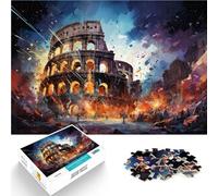 Puzle para adultos 1000 piezas Coliseo de fantasía difícil y desafiante 26 x 38 cm para aliviar el estrés para vacaciones en casa para pasar el tiempo