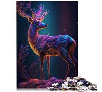 Puzle para adultos 1000 piezas Cosmic Deer Quizspiel 50x70cm Ayuda al cerebro a entrenar juguetes adictivos y desarrollar la paciencia.