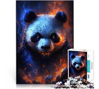Puzle para adultos 1000 piezas de panda de animales de fuego difícil y desafiante 26 x 38 cm fortalece el amor entre parejas para niños a partir de 14 años