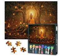 Puzle para adultos, 1000 piezas, puzle de Gautama Siddharta, puzle budista para adultos, juegos de rompecabezas o juguetes para amigos mayores, 50 x 70 cm