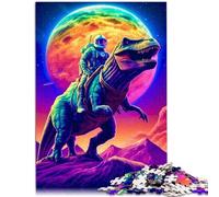 Puzle para adultos con 1000 piezas de dinosaurios increíbles para diversión en familia, 26 x 38 cm, adecuado como decoración de escritorio para adolescentes a partir de 14 años