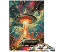 Puzle para adultos con 1000 piezas, diseño de ovnis y automóviles, 50 x 70 cm, gran regalo para toda la familia para adolescentes a partir de 14 años