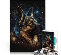 Puzle para adultos con 1000 piezas Galaxy Art Pastor Alemán Puzle Imposible 26 x 38 cm Ideas únicas de cumpleaños e ideas de regalo para adolescentes a partir de 14 años