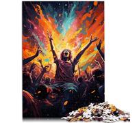 Puzle para adultos con 1000 piezas, puzle difícil con personas coloridas y locas, 26 x 38 cm, adecuado como decoración de escritorio para adolescentes a partir de 14 años