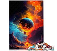 Puzle para adultos de 1000 piezas Cosmic Garden de corte de precisión, 26 x 38 cm, con póster a juego y hoja de preguntas para niños de 14 años