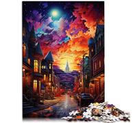 Puzle para adultos de 1000 piezas de Quebec City difícil, 50 x 70 cm, decoración única para el hogar y regalos para adolescentes a partir de 14 años