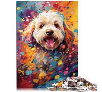 Puzle para adultos de 1000 piezas de un Bichon Frise juego sofisticado, gran regalo para adolescentes a partir de 14 años, 26 x 38 cm