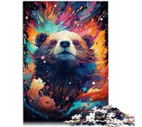 Puzle para adultos de 1000 piezas, diseño de oso dulce, 26 x 38 cm, desafío para la inteligencia cerebral, juguete adictivo para niños a partir de 14 años