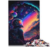 Puzle para adultos de 1000 piezas "El último puzle de astronauta", juego sofisticado de 26 x 38 cm para aliviar el estrés en casa de vacaciones para pasar el tiempo