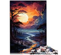 Puzle para adultos de 1000 piezas Mackenzie River desafío educativo 26 x 38 cm Juego educativo para cumpleaños Navidad para niños de 14 años