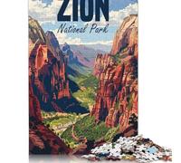 Puzle para adultos y jóvenes: Parque Nacional Zion, puzle de papel de 1000 piezas, 38 x 26 cm, 1000 piezas