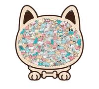 Puzle para Perros - Juego de Pensamiento en Colores Naturales, desafío de de Animales, Juguete de Pensamiento, Juego de lógica Creativo, para Perros, Actividad de Color para