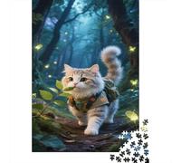 Puzle Persian Gato De 1000 Piezas para Adultos, Rompecabezas Luciérnagas Adultos, Juego Familiar Productos Lúdicos Creativos 1000pcs (75x50cm)