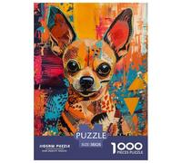 Puzle Pinscher Miniatura De 1000 Piezas para Adultos, Puzzle Color Vivo Adultos, Juego De Rompecabezas Decoración para El Hogar 38x26cm/1000pcs