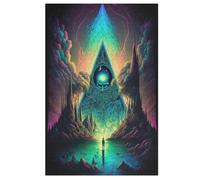 Puzle psicodélico de 1000 piezas, puzzle de madera, desafiante juego de sociedad para toda la familia, niños, adultos, a partir de 12 años (78 x 53 cm)