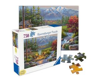Puzle Ravensburger 16445, Campfire Romance, 750 Piezas Grandes, Divertido Rompecabezas con Piezas más Grandes para Toda la Familia