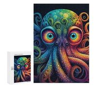 Puzle sofisticado para adultos, 300 piezas de rompecabezas de pulpo colorido para adolescentes, juegos divertidos, promueve la memoria, gran regalo para los amantes de los juegos, 300 unidades