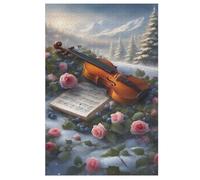 Puzle Violon de 1000 piezas, puzle de madera, desafiante juego de habilidad para toda la familia, niños, adultos, a partir de 12 años, 78 x 53 cm