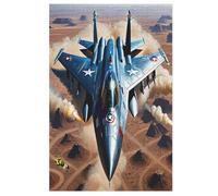 Puzles de avión de combate, 1000 piezas para jóvenes, rompecabezas de madera creativo, juego familiar, nivel de dificultad, rompecabezas desafiantes, 78 x 53 cm
