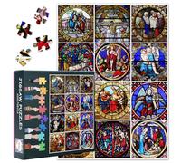 Puzles de creencias religiosas, 1000 piezas, puzles para adultos, santos en la religión, 1000 piezas, rompecabezas para adultos, 70 x 50 cm, juego de habilidad imposible para la familia