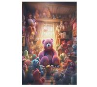 Puzles de madera de 1000 piezas de oso para adultos, rompecabezas imposible, juego de habilidad para toda la familia, niños (78 x 53 cm)