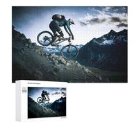 Puzles de madera para bicicleta de montaña, 1000 piezas, para adultos, niños, juegos divertidos y educativos, regalo perfecto (75 x 50 cm)