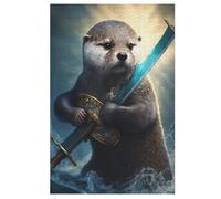 Puzles de nutrias piratas de 1000 piezas, diversión para toda la familia, puzles de madera para niños y adultos, difícil (78 x 53 cm)