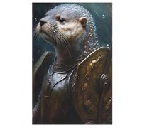 Puzles de nutrias piratas de 1000 piezas, diversión para toda la familia, puzles de madera para niños y adultos, difícil (78 x 53 cm)