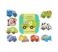 Puzles Infantiles | Juguete Educativo temprano con Motivos de Dibujos Animados | para niños - para calcetín de Navidad, Viajes, Fiestas, aulas, preescolares