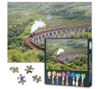 Puzles para adultos 1000 bloques, Jacobby Steam Trenes Puzzle, Grifondine South Across Bridge Adultos Puzzle Juegos o Juguetes para Amigos Mayores, 50 x 70 cm
