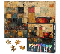 Puzles para adultos 1000 bloques, temas de café retro rompecabezas de graffiti, rompecabezas para adultos, juegos de rompecabezas para adultos o juguetes, adecuados para amigos mayores 50 x 70 cm