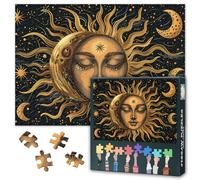 Puzles para adultos, 1000 piezas, alquimia de la armonía celestial, arte astrológico vintage, puzle de 1000 piezas, Difficult Impossible, 50 x 70 cm