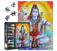 Puzles para adultos Shiva, 1000 bloques, Shiva Dios poder meditación, juego de rompecabezas para adultos o juguetes, adecuado para amigos mayores 50 x 70 cm
