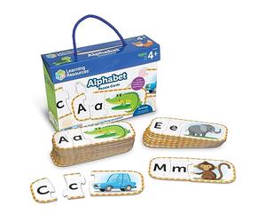 Puzles para Aprender el abecedario de Learning Resources, preparación para Preescolar, puzles con autocorrección, para niños de 4+ años