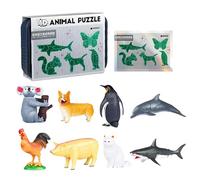 Puzles para niños - Juego de Actividades de Aprendizaje, colección de con Motivos de Animales, Juego de Desarrollo cognitivo | Entretenimiento Interactivo para, niñas, Navidad, cumpleaños