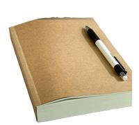PUZYI 3 paquetes de cuadernos de 14 x 21 cm de grosor, tamaño A5, en blanco, estilo retro, for estudiantes, prácticos, for tomar notas en el trabajo y la escuela.(A5)