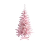 PUZYI arvore de Natal Árbol de Navidad pequeño de 90 cm, 160 Puntas de PVC, Color Rosa Cerezo, Funciona a Pilas. Ideal for centros comerciales, Casas y oficinas. Grande árbol(Rose)