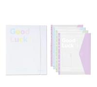 PUZYI Carpeta Documentos Carpeta De 5 Piezas con Cuatro Bolsillos For Documentos, Carpeta De Bolsillo Transparente, Compatible con Carpetas De 10 Anillas Organizador De Archivos Carpetas(Weiß)