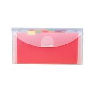 PUZYI Mini Carpeta de Archivos con 13 páginas Interiores a Color, expandible, Organizador de Documentos, Estuche for Recibos, Tarjetas de facturación, Almacenamiento de Oficina