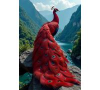 Puzzle 100 Piezas Adultos Montañas Río Peacock, Juego Creativo Desarrolla la Concentraciòn y la Logica, Divertido Juego Familiar Puzzles 100 Piezas 40 x 28 cm