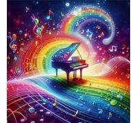 Puzzle 100 Piezas Adultos Música de Piano, Jigsaw Puzzle 100 Piezas, Rompecabezas Clásico Difícil y Relajante, Idea de Regalo para Ella o Él 35x35cm